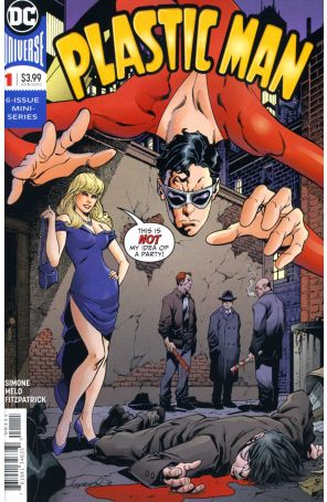 Plastic Man (5th Series) 1 published by DC with cover art by Aaron Lopresti