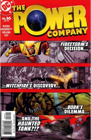 The Power Company 16 published by DC with cover art by Tom Grummett
