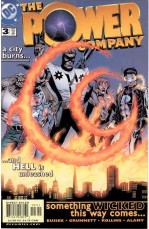 The Power Company 3 published by DC with cover art by Tom Grummett