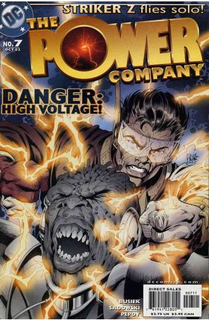 The Power Company 7 published by DC with cover art by Tom Grummett