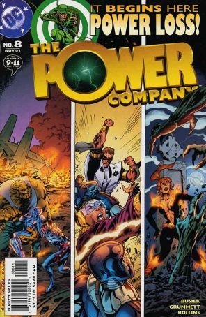 The Power Company 8 published by DC with cover art by Tom Grummett