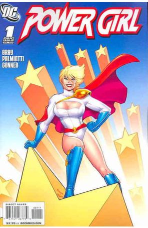 Power Girl (3rd Series) 1A published by DC with cover art by Amanda Conner
