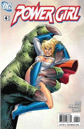 Power Girl (3rd Series) 4 published by DC with cover art by Amanda Conner