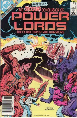 Power Lords 3 (Newsstand) published by DC with cover art by Mark Texeira