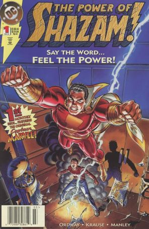 The Power of Shazam 1 (Newsstand) published by DC with cover art by Jerry Ordway