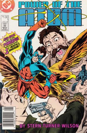Power of the Atom 1 (Newsstand) published by DC with cover art by Dwayne Turner