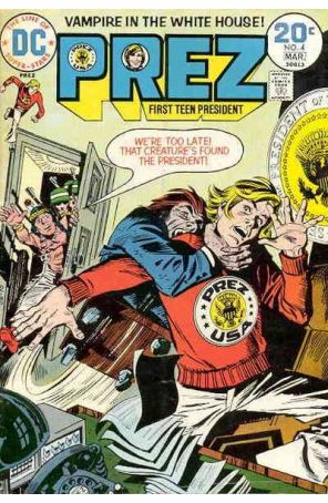 Prez 4 published by DC with cover art by Jerry Grandenetti