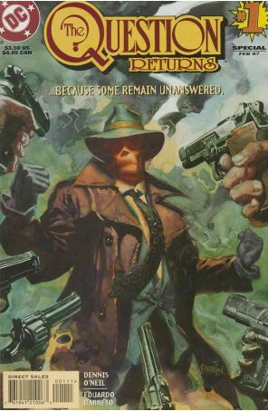 The Question Returns 1 published by DC with cover art by Dan Brereton