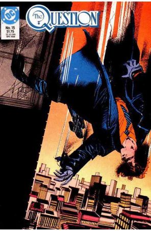 The Question 15 published by DC with cover art by Denys Cowan and Bill Sienkiewicz