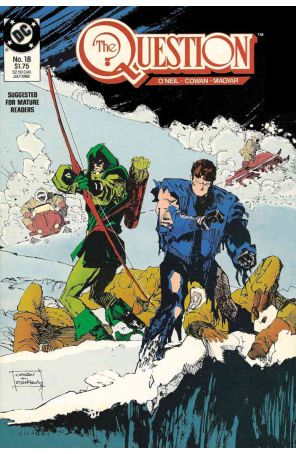 The Question 18 published by DC with cover art by Denys Cowan and Bill Sienkiewicz