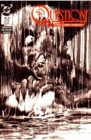 The Question 21 published by DC with cover art by Denys Cowan and Bill Sienkiewicz