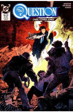 The Question 23 published by DC with cover art by Denys Cowan and Bill Sienkiewicz