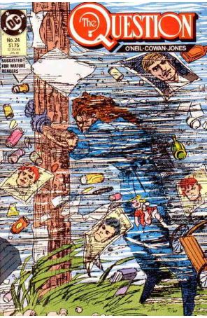 The Question 24 published by DC with cover art by Denys Cowan