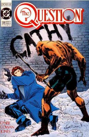 The Question 33 published by DC with cover art by Denys Cowan
