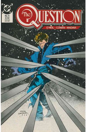 The Question 5 published by DC with cover art by Denys Cowan and Bill Sienkiewicz