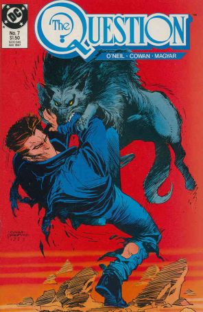 The Question 7 published by DC with cover art by Denys Cowan and Bill Sienkiewicz