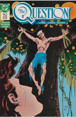 The Question 9 published by DC with cover art by Denys Cowan and Bill Sienkiewicz