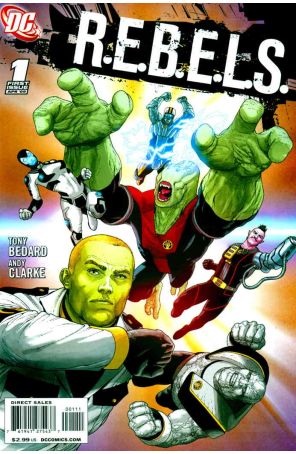 R.E.B.E.L.S. (2nd Series) 1 published by DC with cover art by Andy Clarke