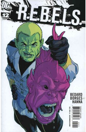 R.E.B.E.L.S. (2nd Series) 12 published by DC with cover art by Kalman Andrasofszky