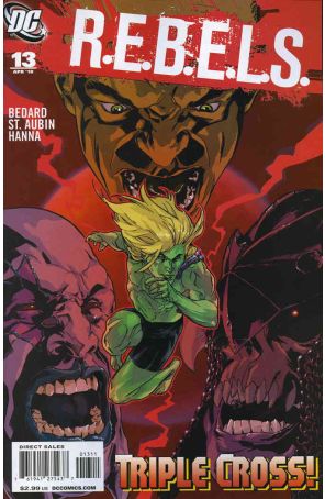 R.E.B.E.L.S. (2nd Series) 13 published by DC with cover art by Kalman Andrasofszky