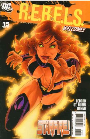 R.E.B.E.L.S. (2nd Series) 15 published by DC with cover art by Kalman Andrasofszky