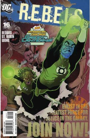 R.E.B.E.L.S. (2nd Series) 16 published by DC with cover art by Kalman Andrasofzsky