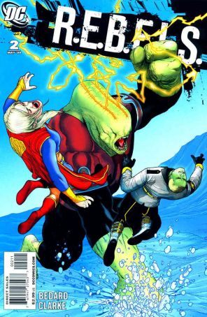 R.E.B.E.L.S. (2nd Series) 2 published by DC with cover art by Andy Clarke