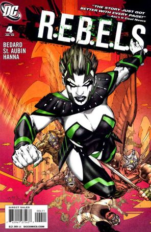 R.E.B.E.L.S. (2nd Series) 4 published by DC with cover art by Ed Benés