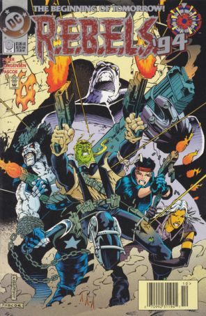 R.E.B.E.L.S. 0 (Newsstand) published by DC with cover art by Arnie Jorgensen
