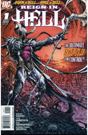 Reign In Hell 1 published by DC with cover art by Justiniano
