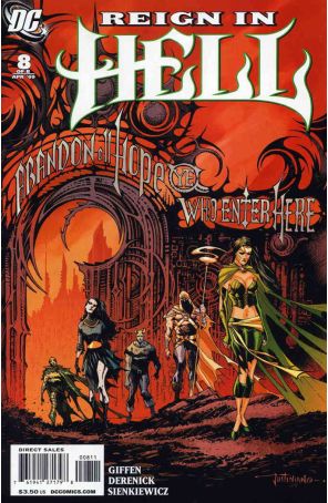 Reign In Hell 8 published by DC with cover art by Justiniano