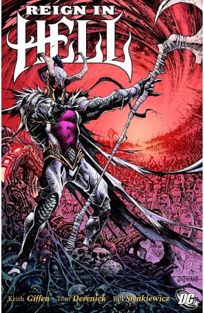 Reign In Hell TPB 1 published by DC with cover art by Justiniano