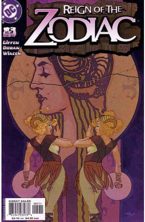 Reign of the Zodiac 5 published by DC with cover art by Tony Harris
