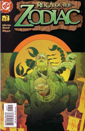 Reign of the Zodiac 7 published by DC with cover art by Tony Harris