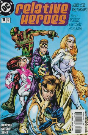 Relative Heroes 1 published by DC with cover art by Yvel Guichet