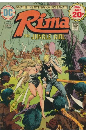 Rima, the Jungle Girl 3 published by DC with cover art by Joe Kubert