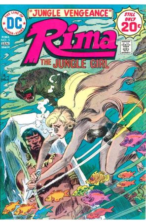 Rima, the Jungle Girl 5 published by DC with cover art by Joe Kubert