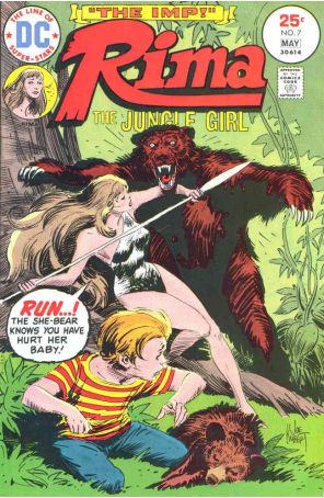 Rima, the Jungle Girl 7 published by DC with cover art by Joe Kubert