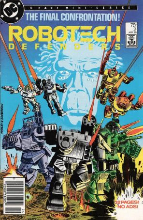 Robotech Defenders 2 (Newsstand) published by DC with cover art by Mike Manley