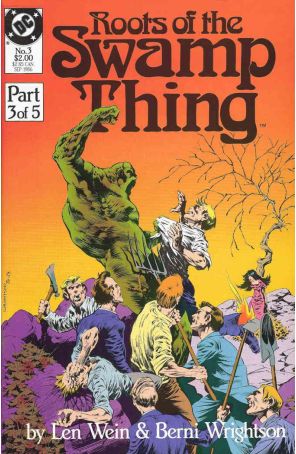 Roots of the Swamp Thing 3 published by DC with cover art by Bernie Wrightson