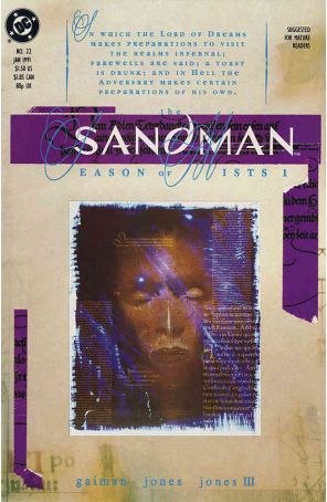 Sandman 22 published by DC with cover art by Dave McKean
