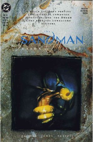 Sandman 24 published by DC with cover art by Dave McKean