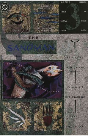Sandman 43 published by DC with cover art by Dave McKean