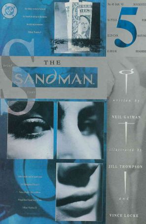 Sandman 45 published by DC with cover art by Dave McKean