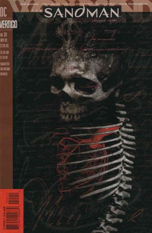 Sandman 55 published by DC with cover art by Dave McKean