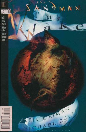Sandman 71 published by DC with cover art by Dave McKean
