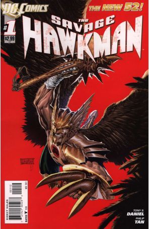 The Savage Hawkman 1 (2nd) published by DC with cover art by Philip Tan
