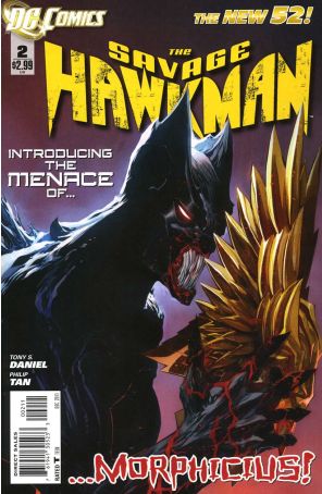 The Savage Hawkman 2 published by DC with cover art by Philip Tan