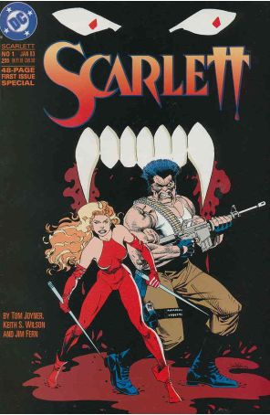 Scarlett 1 published by DC with cover art by Jim Fern