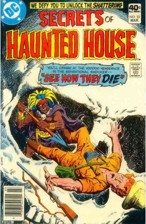 Secrets of Haunted House 22 published by DC with cover art by Luis Dominguez